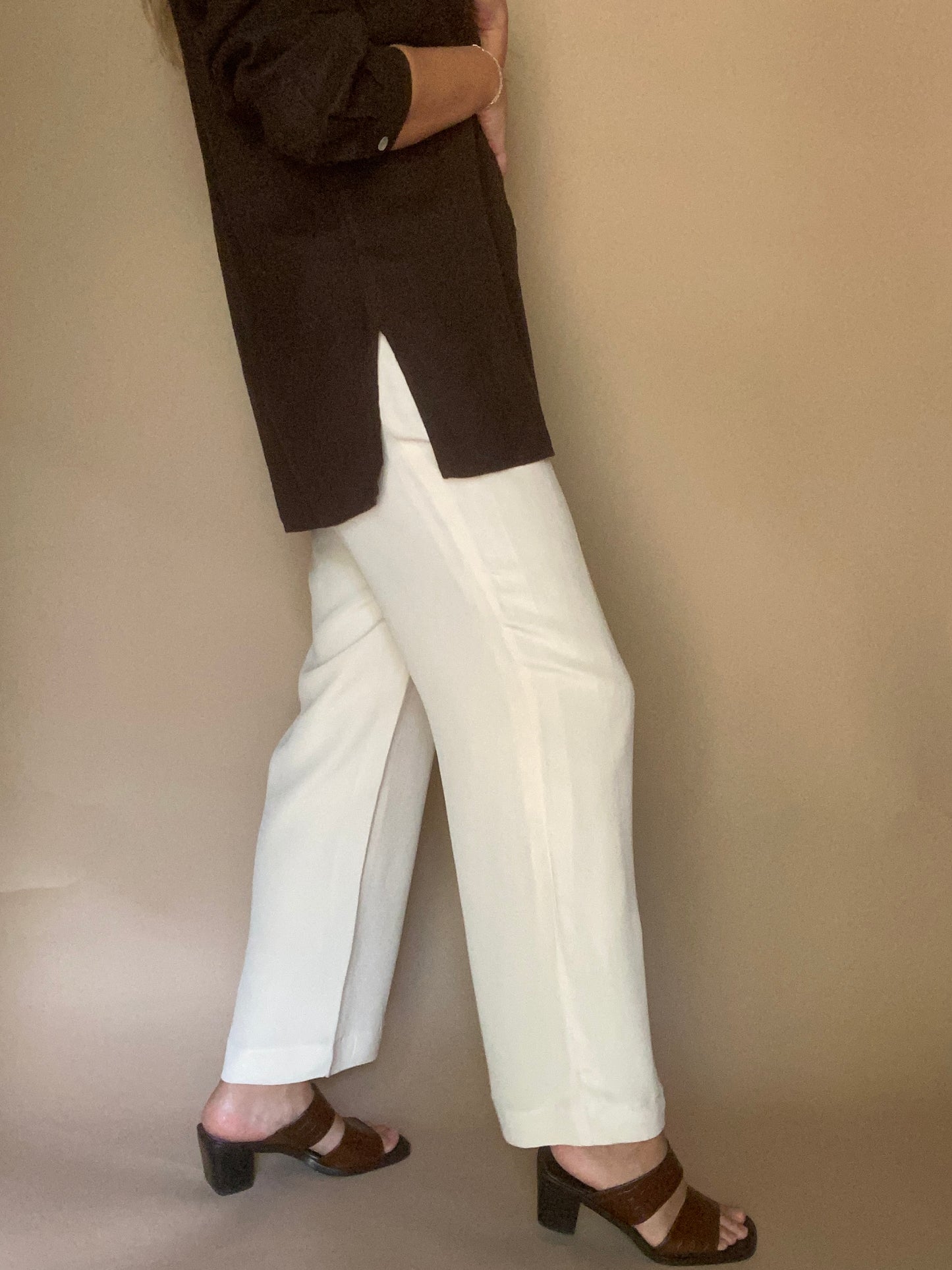 Milky Silk Trousers | 29" Waist