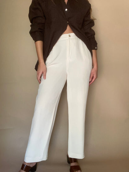 Milky Silk Trousers | 29" Waist