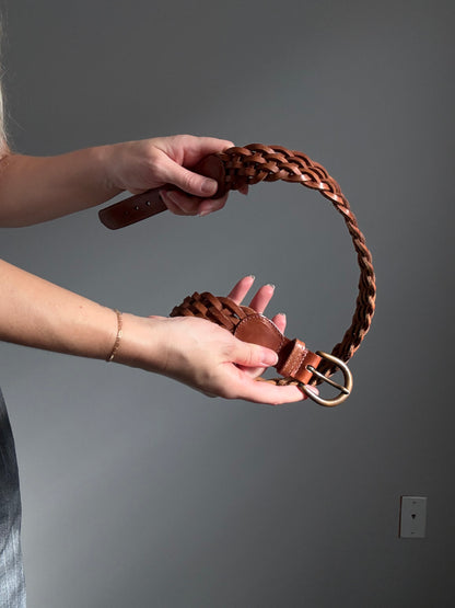 Braided Leather Belt | 34"-35" Waist