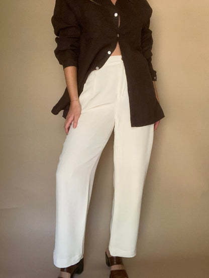 Milky Silk Trousers | 29" Waist