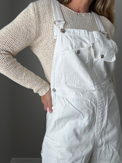 80s Denim Carpenter Short Overalls