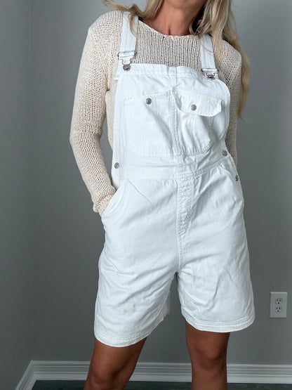 80s Denim Carpenter Short Overalls