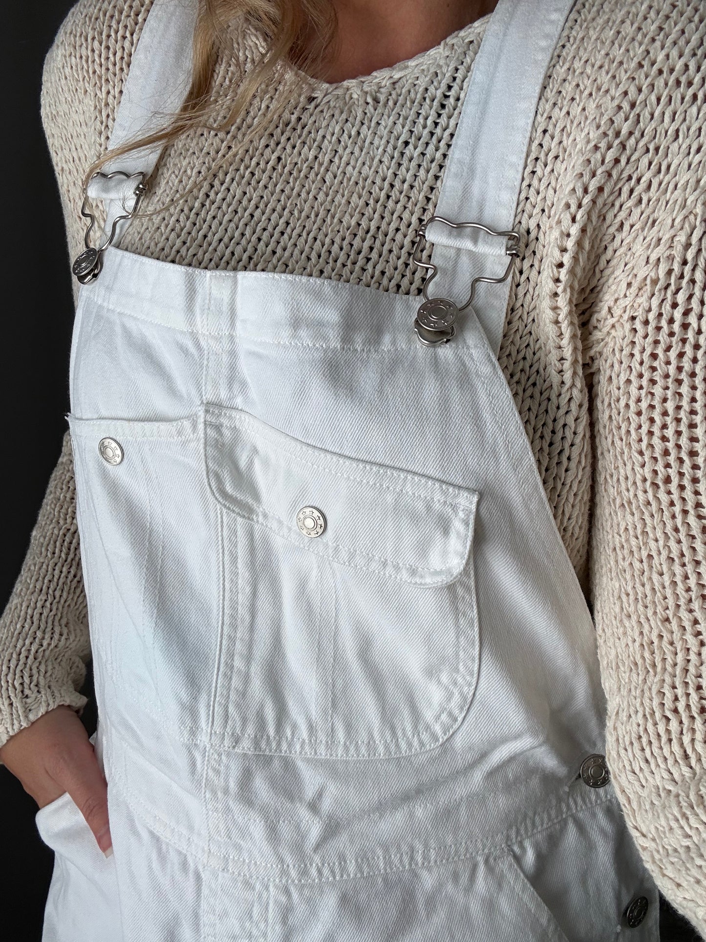 80s Denim Carpenter Short Overalls