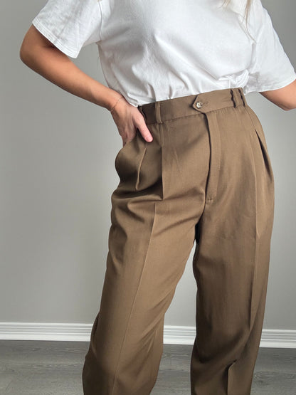 Deadstock 80s Wool Trousers | 28" Waist