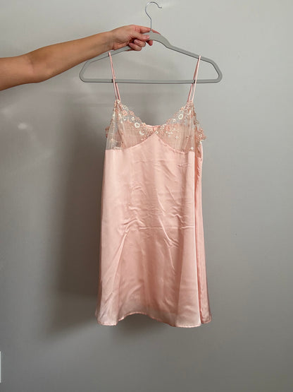 Deadstock Pink Satin Slip Dress