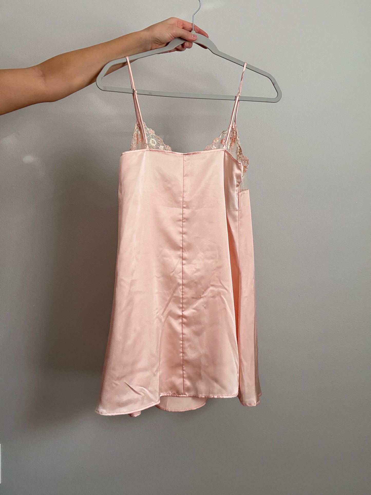 Deadstock Pink Satin Slip Dress