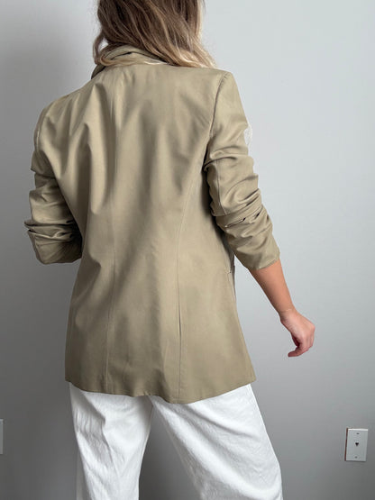 Oyster Silk Blazer