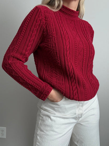 LL Bean Cable Knit