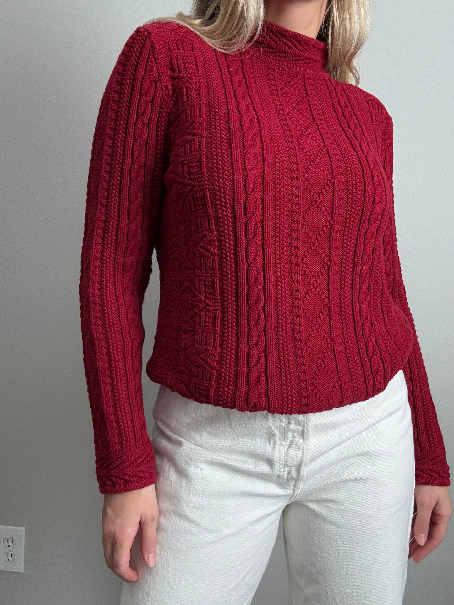 LL Bean Cable Knit