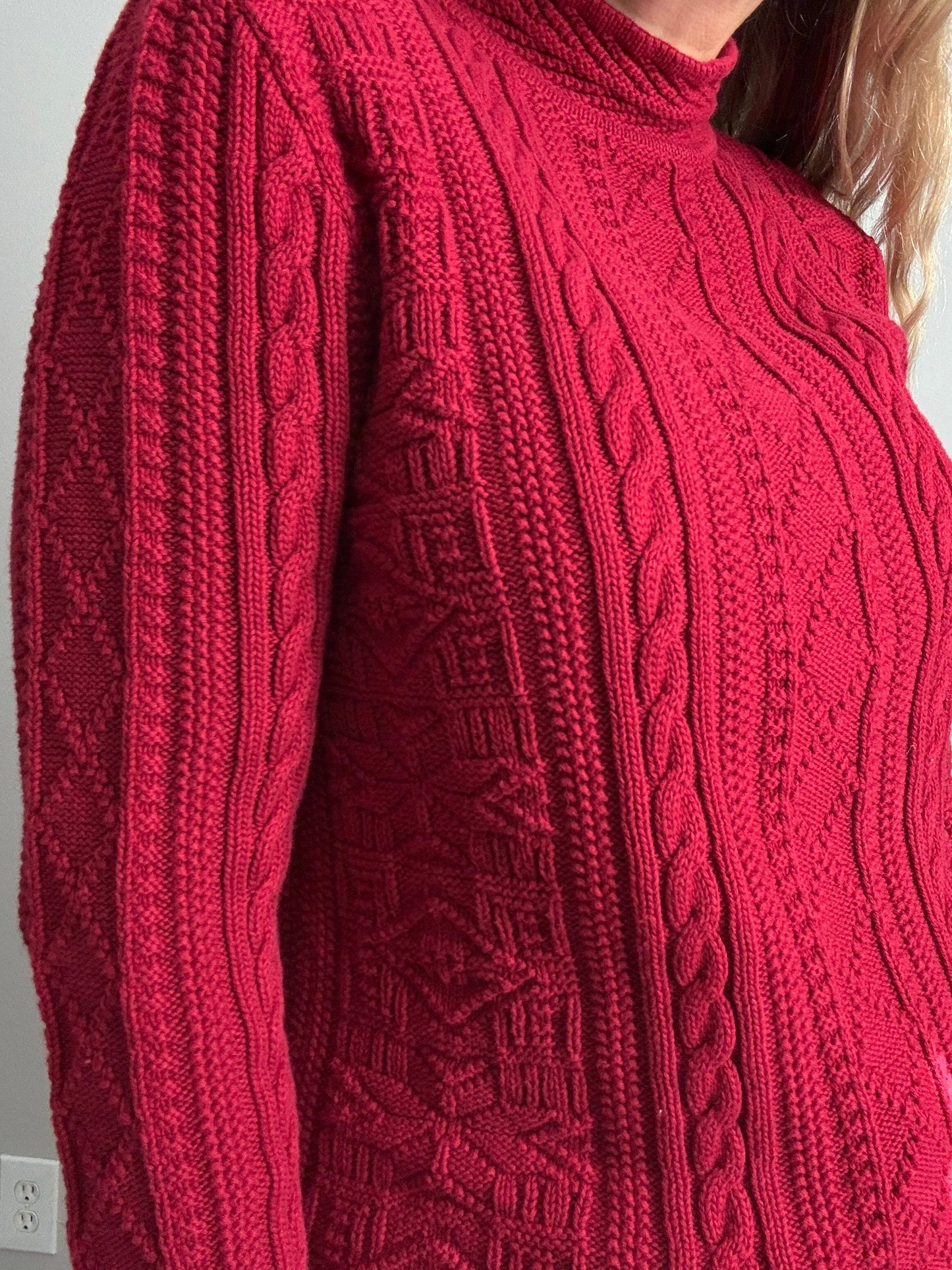 LL Bean Cable Knit