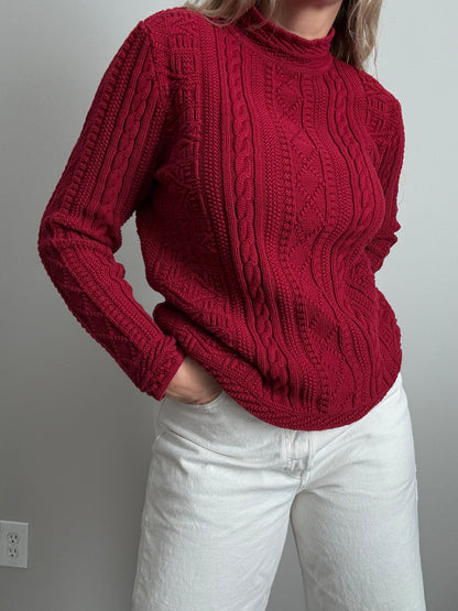 LL Bean Cable Knit