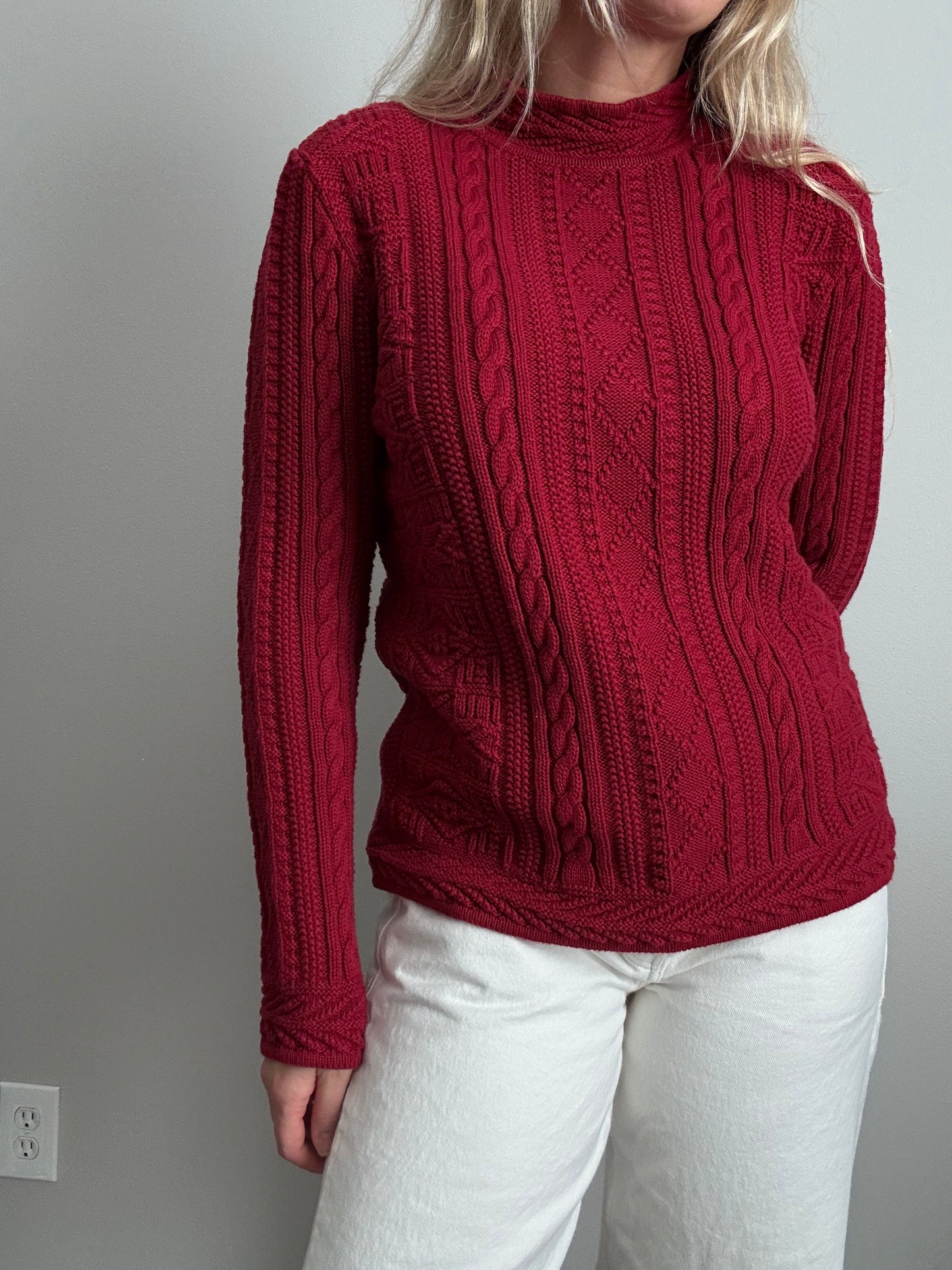 LL Bean Cable Knit