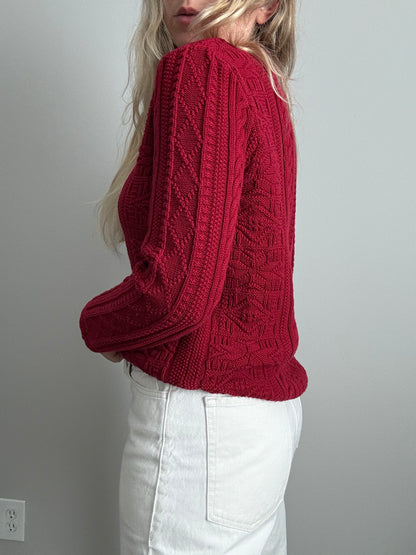 LL Bean Cable Knit