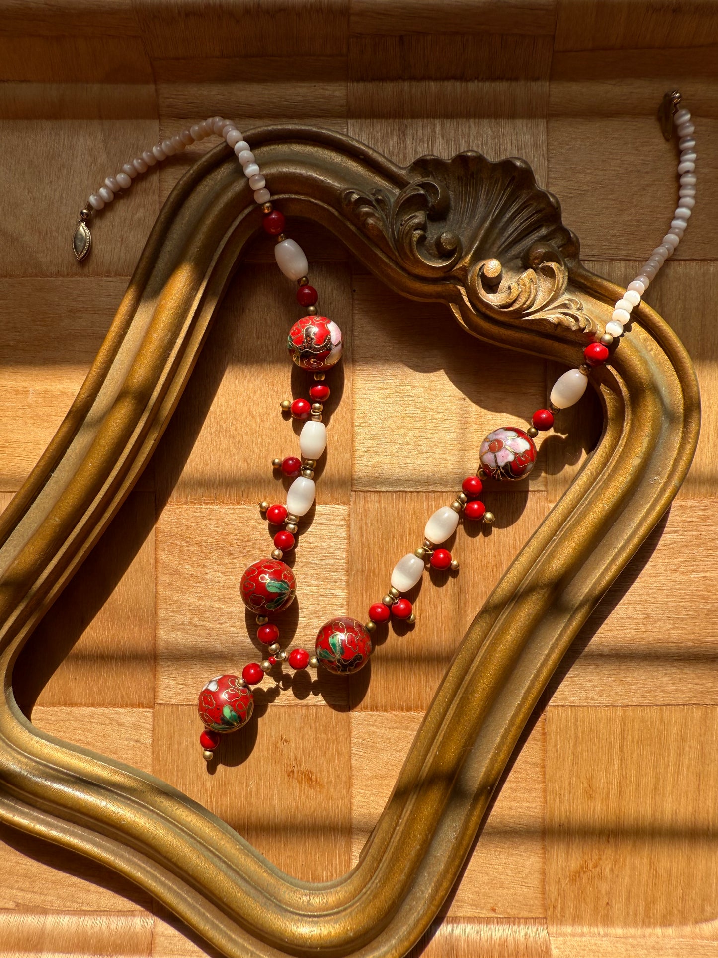 Red Beaded Necklace