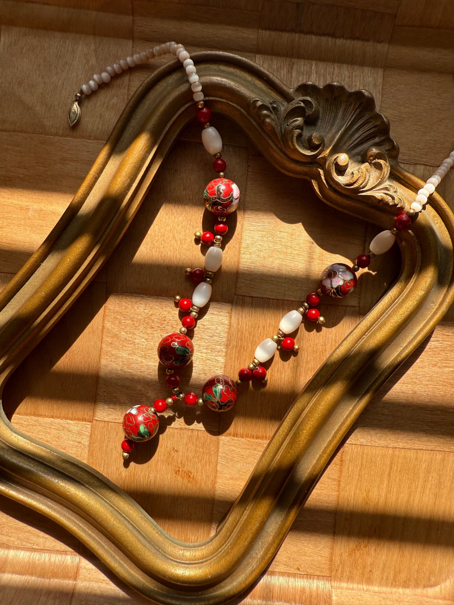 Red Beaded Necklace