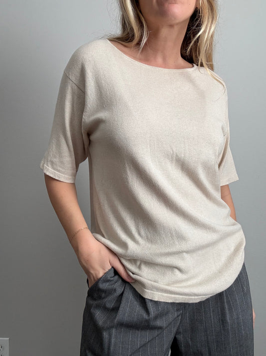 Cashmere Blend Knit Top