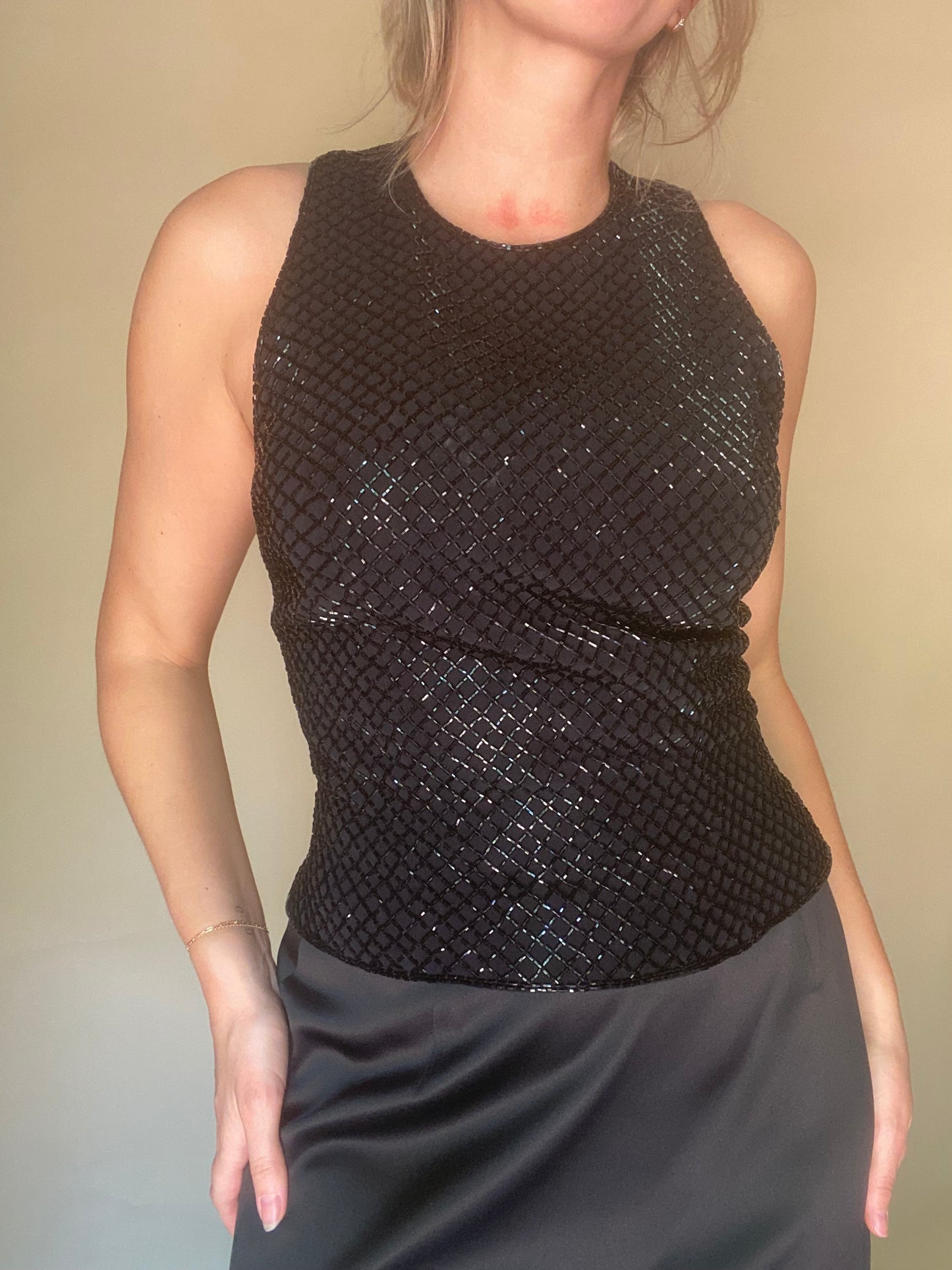 Cassini Beaded Top